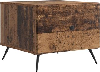 vidaXL Mesa De Caf&eacute; Madera Envejecida 49 X 50 X 40 Cm Vidaxl