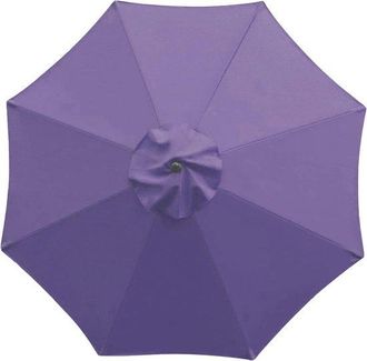 OEM Toldo De Repuesto Para Sombrilla Con 8 Varillas, Cubierta Resistente A Los Rayos Uv (solo La Parte Superior), Rayas Azules Y Blancas, 2 M