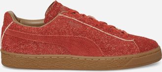 Puma Dani&euml;lle Cathari Suede Fuzzy Sneakers Mars Red