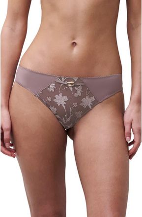 Chantelle Idyll Thong in Nutmeg at Nordstrom, Size X-Small
