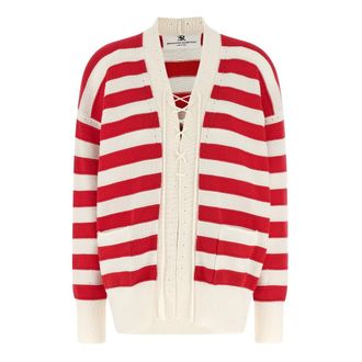 Ermanno Scervino Crochet Cotton Blend Cardigan