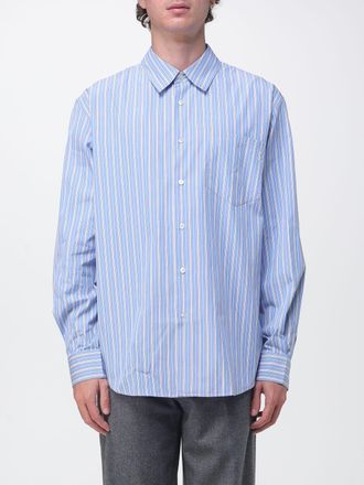 Saint Laurent Camicia a righe in cotone con colletto francese
