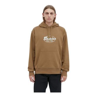 Dickies Hoodies, male, Brown, Size: S Gridley Hooded Sweatshirt