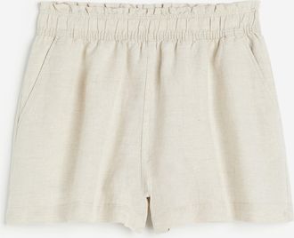 H&M Leinenshorts - Beige