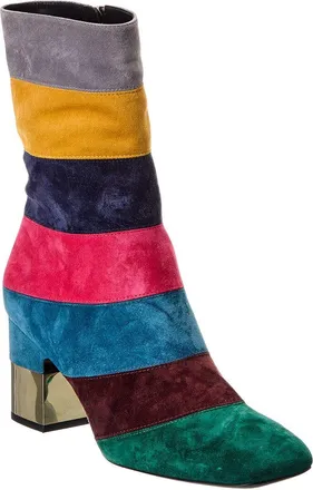 Roger Vivier Marquetry Suede Boot