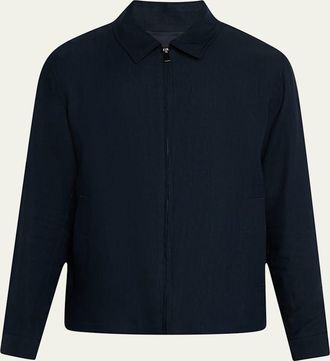 Vince Mens Two-Way Zip Bomber Jacket