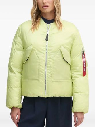 Alpha Industries MA-1 zip pocket jacket - women - Nylon/Nylon/Polyester - M - Green