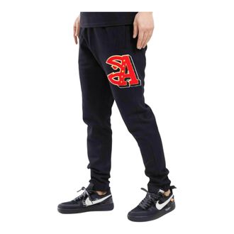 Pro Standard Pro Standard NBA Atlanta Hawks Mash Up Logo Sweatpants in Black Men