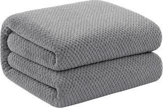 Luxury Home Popcorn Textured Twin Blanket