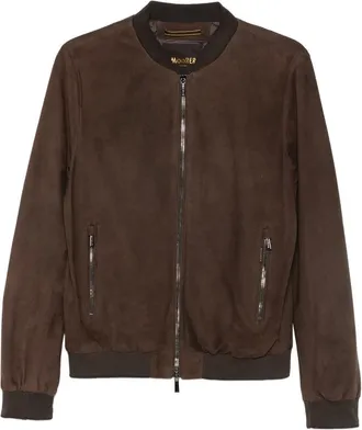 Moorer Suede Bomber Jacket
