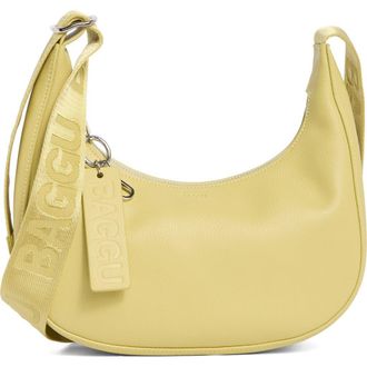 Baggu Small Recycled Leather Crescent Bag in Straw at Nordstrom Rack