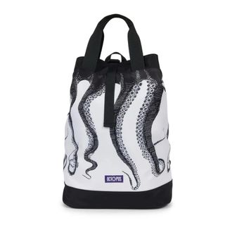 Octopus Backpacks, male, White, Size: ONE SIZE Convertible Logo Backpack Black/White