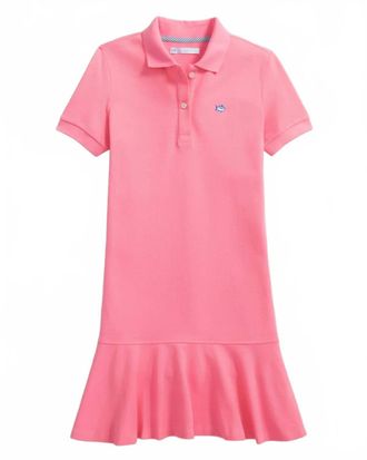 Southern Tide Womens Skipjack Dropwaist Polo Dress In Sea Pink