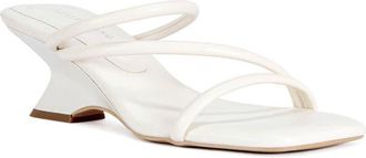 Azalea Wang Genna Wedge Slide Sandal in Bone at Nordstrom, Size 7.5