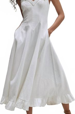 Free People Midi Dress In Coconut Milk