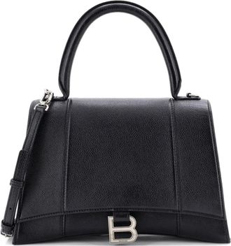 Balenciaga Hourglass Top Handle Bag Leather Medium satchel - Nero