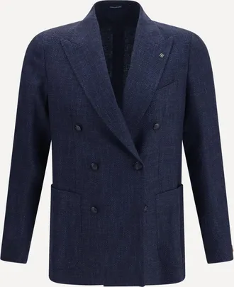 Tagliatore Single-breasted Blazer with patch pockets Male 48