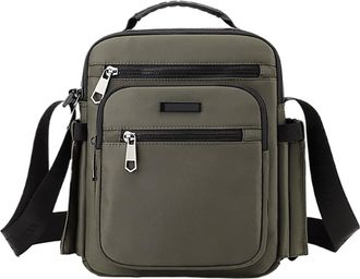 Generic Compatible For Mens Handbag Bag Crossbody Pouch Shoulder Stylish Elegant Small Casual(Khaki)