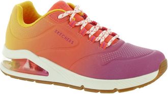 Skechers Womens UNO 2-Color Waves Sneaker, Pink/Mulit, 7.5