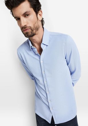 Cinque Businesshemd CINQUE CIRONI, Herren, Gr. XXL, N-Gr, blau (hellblau), Web, Obermaterial: 55% Baumwolle, 45% Polyester, unifarben, Basic, bequem normal, 