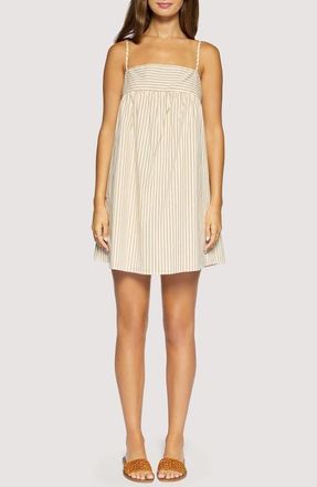 Lost + Wander Lido Affair Mini Sundress in Cream Brown at Nordstrom, Size X-Small
