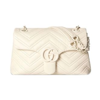 Gucci GG Marmont Small Shoulder Bag - female - Gucci - Shoulder Bags - White - ONE SIZE - Bags