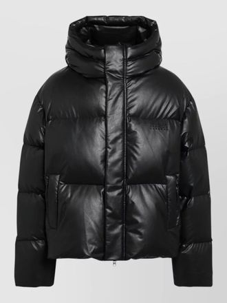 Maison Margiela hooded padded jacket quilted texture pockets