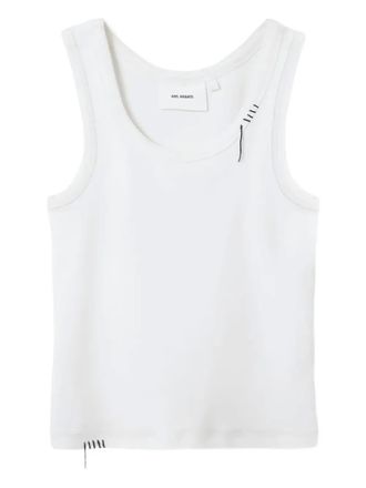 Axel Arigato Traced ribbed sleeveless tank top - women - Cotton/Elastane - L - White