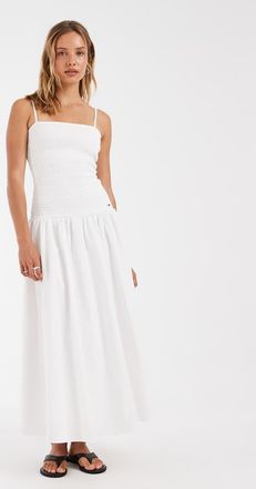 Tommy Jeans Vestito lungo bianco