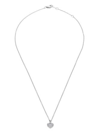 Leo Pizzo 18kt white gold Amore diamond necklace - Silver