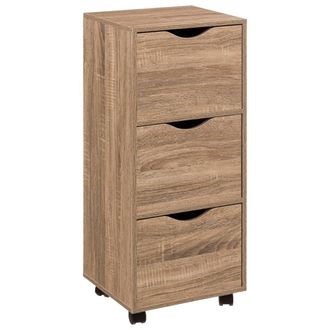 5five Simply Smart Torre De 3 Puertas Con Ruedas Efecto Madera - 5five