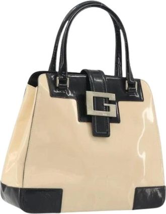 Gucci Borsa a mano Pre-owned in smalto - - Pre-owned - Donna - Beige - ONE SIZE