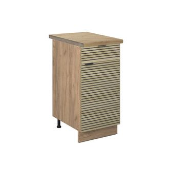 Vicco Mueble Bajo De Cocina Fame-line, Panel De Roble, 40 Cm, Et Roble, Vicco