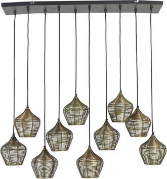 Light & Living L&aacute;mpara Colgante - Alvaro - Dorado - Metal - - Light&living