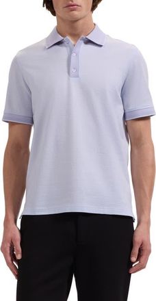 Bugatchi Jacquard Cotton Polo in Lilac at Nordstrom, Size Xx-Large