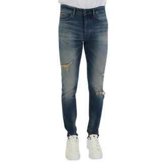 HUGO BOSS Heren, Jeans, Blauw, Maat: W31 Leer
