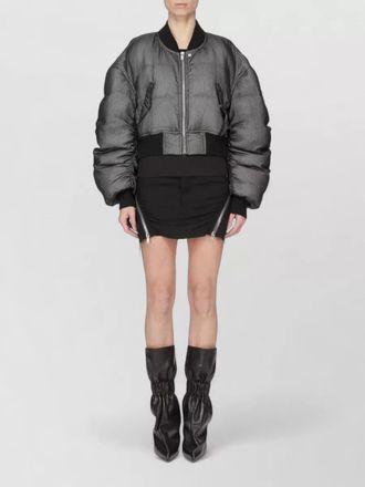 Rick Owens skirt front pockets belt loops frayed hem