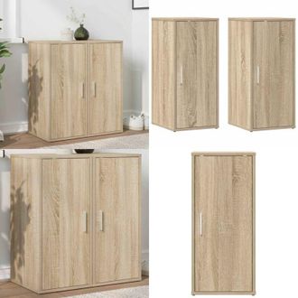 vidaXL Scarpiere 2 pz Rovere Sonoma 32x35x70 cm in Truciolato - Scarpe in legno - Scarpiere rovere