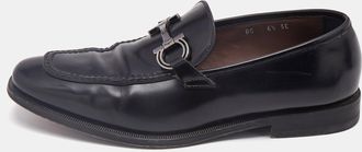 Ferragamo Black Leather Seattle Loafers