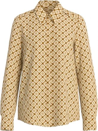 iBlues Shirt met print - Dames - Overhemden - Beige - M - Overhemden