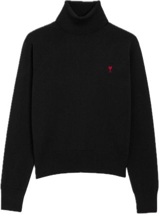 Ami Turtleneck Knitwear Black HKS827-001-009