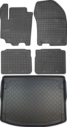 OEM Juego De Alfombrillas De Goma Para Coche Y Alfombrilla Para Maletero Para Suzuki Sx4 Ii S-cross Suv (modelo 2018)