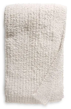 Barefoot Dreams CozyChic Rib Throw Blanket in Almond at Nordstrom