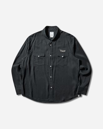 Visvim Men s Four Corners L/S Shirt Black