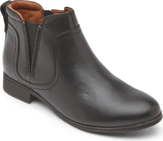 Cobb Hill Womens Crosbie Gore Boot In Black