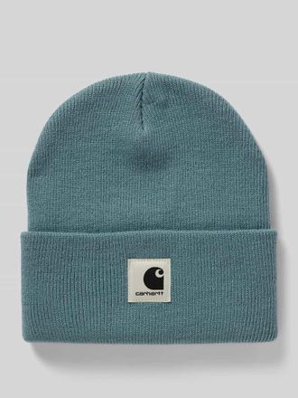 Carhartt Work in Progress Beanie mit Label-Detail Modell Ashley in Eisblau, Gr&ouml;&szlig;e 1