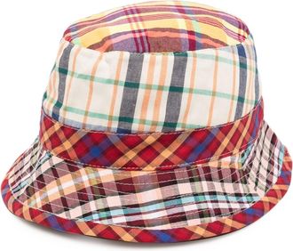 Madison.Maison check-pattern cotton bucket hat - women - Cotton - One Size - Red