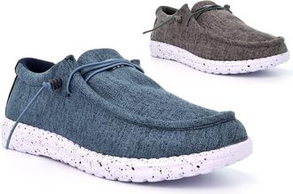 Generic Mens Casual Shoes Size 6 Boys Shoes Size 10 Lightweight Shoe Mens Slip On Shoe Slip On Lightweight Comfort Memory Foam Casual Sizes 6-12 Grey/Blue 10 