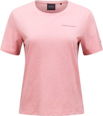Peak Performance Explore Logo Tee Funktionsshirt f&uuml;r Damen | rosa