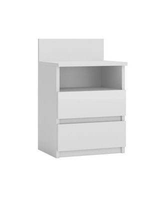 Hucoco Hucoco - Aster T1 - Mesita De Noche Con 2 Cajones - 59x40x32cm - Mesita De Noche - Estilo Escandinavo